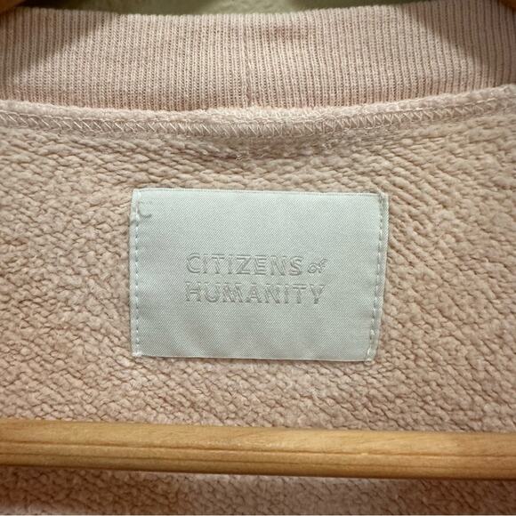 Citizens of Humanity Pink Puff Sleeve Cotton Sweatshirt Medium - Picture 11 of 15